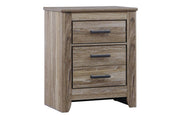Zelen Warm Gray Nightstand - Gate FurnitureNightstand