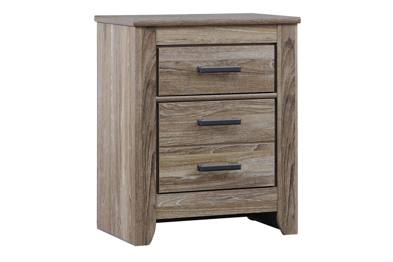 Zelen Warm Gray Nightstand - Gate FurnitureNightstand