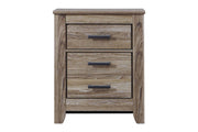 Zelen Warm Gray Nightstand - Gate FurnitureNightstand