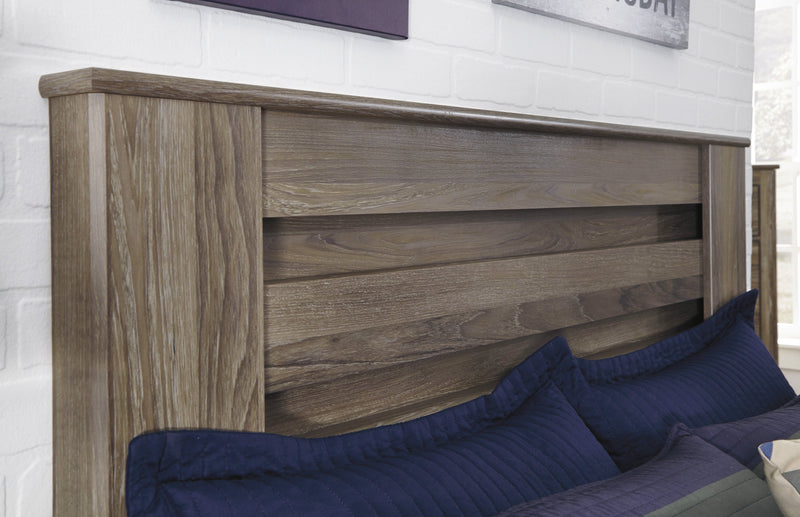 Zelen Warm Gray Panel Bedroom Set - Gate FurnitureBedroom Set