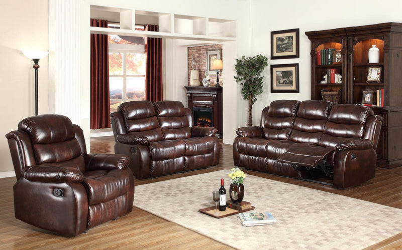 Zelkov Reclining Brown Living Room Set - Gate FurnitureLiving Room Set