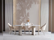 Zelve Diningroom (Consol With Mirror & Dining Table & 6 Dining Chair) - 200-ZEL-DT-6-SET