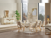Zen Diningroom (Consol With Mirror & Dining Table & 6 Dining Chair) - 115-ZEN-DT-6-SET