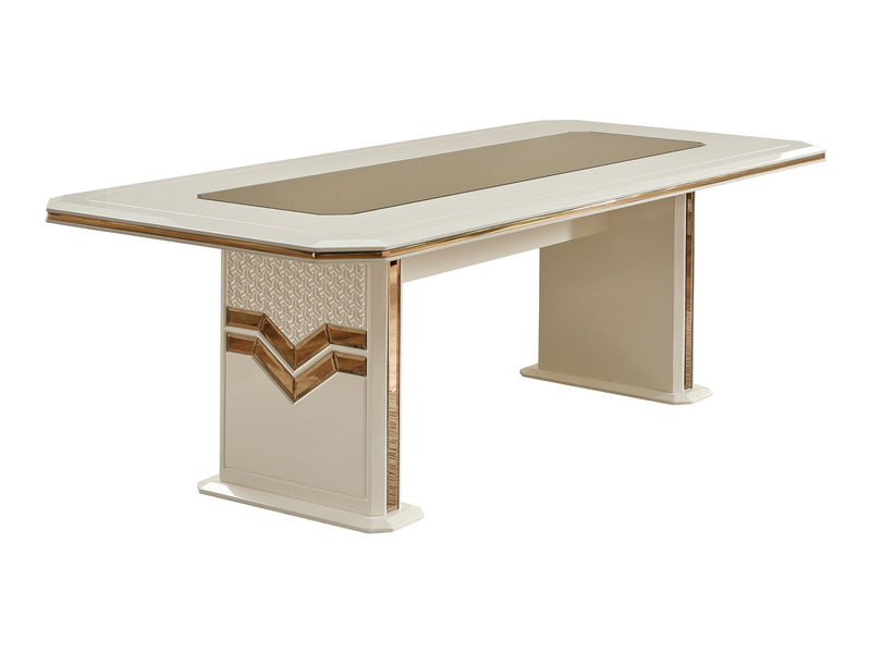 Zen Diningroom (Consol With Mirror & Dining Table & 6 Dining Chair) - 115-ZEN-DT-6-SET