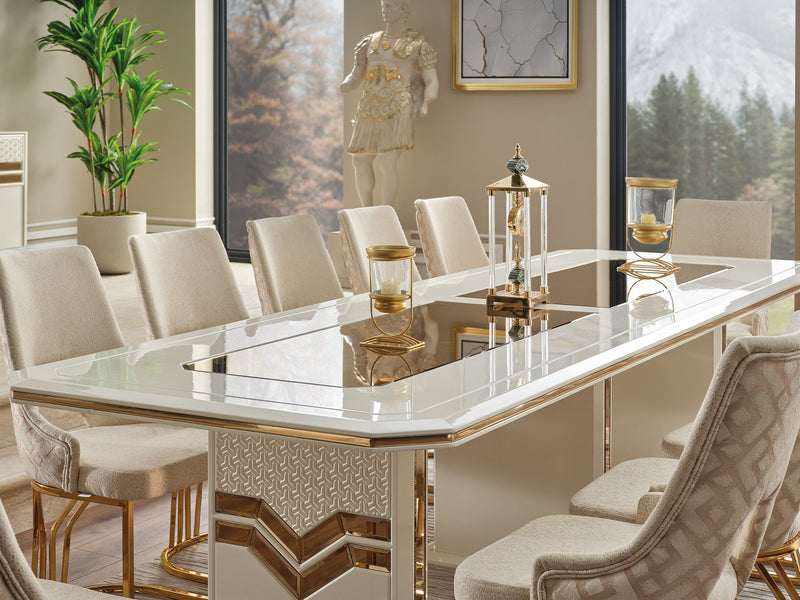Zen Diningroom (Consol With Mirror & Dining Table & 6 Dining Chair) - 115-ZEN-DT-6-SET
