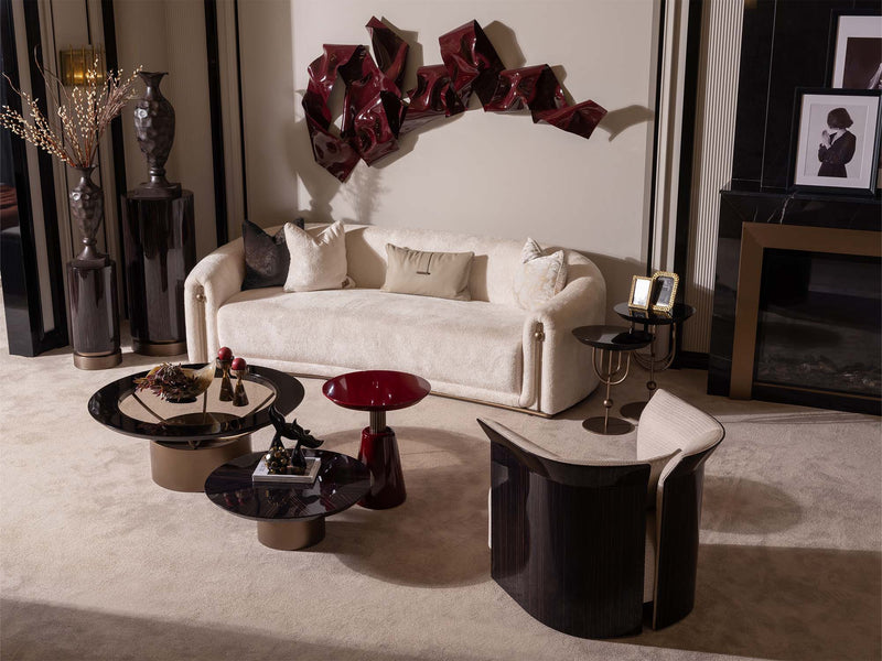 Zenith 4-pieces (2 Four Seater Sofa &  2 Lux Chair) Livingroom in Cream - 200-GAB-ZEN-44LBLB