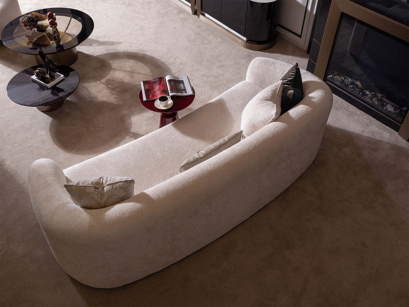 Zenith 4-pieces (2 Four Seater Sofa &  2 Lux Chair) Livingroom in Cream - 200-GAB-ZEN-44LBLB