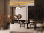 Zenith Diningroom (Consol With Mirror & Dining Table & 6 Dining Chair) - 200-GAB-ZEN-DT-6-SET