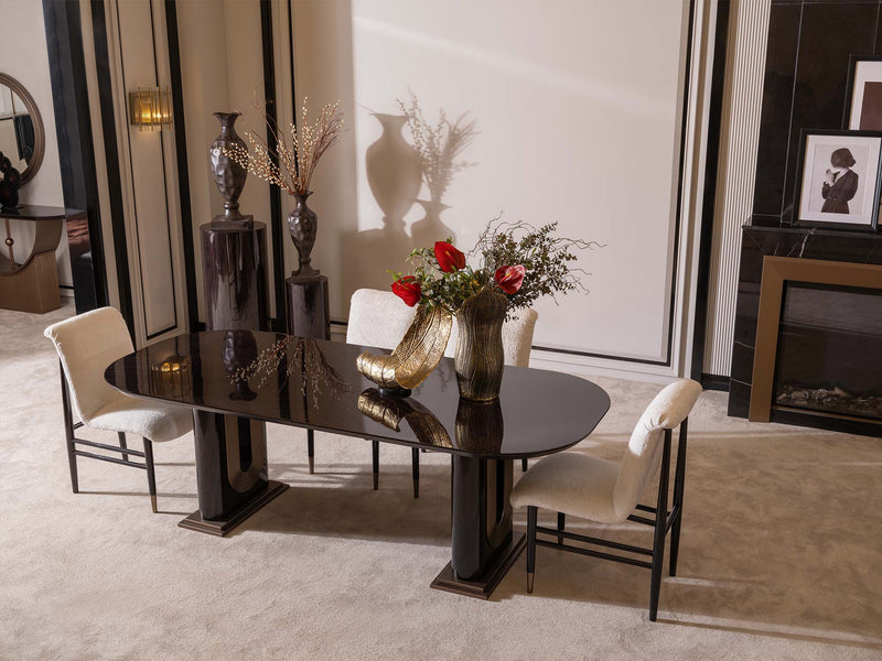 Zenith Diningroom (Consol With Mirror & Dining Table & 6 Dining Chair) - 200-GAB-ZEN-DT-6-SET