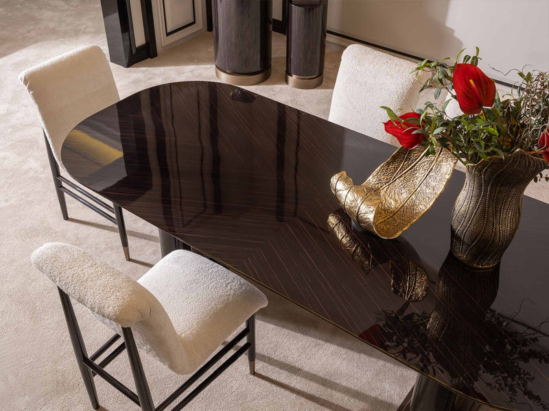 Zenith Diningroom (Consol With Mirror & Dining Table & 6 Dining Chair) - 200-GAB-ZEN-DT-6-SET