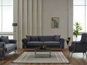 Zenora 3-pieces (Sofa & Loveseat & Chair) Livingroom in Beige - 200-SIM-ZEN-VELVET260-321