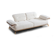 Zeta 3-pieces (Sofa & Loveseat & Chair) Livingroom in Beige - Brown - 200-ELIF-ZET-E150-321