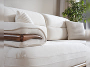 Zeta 3-pieces (Sofa & Loveseat & Chair) Livingroom in Cream - 200-ELIF-ZET-A645-321
