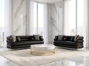ZETA SOFA & LOVESEAT BLACK - ZETA SOFA & LOVESEAT BLACK