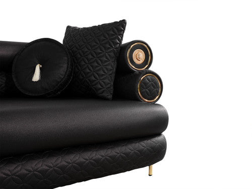 ZETA SOFA & LOVESEAT BLACK - ZETA SOFA & LOVESEAT BLACK