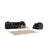ZETA SOFA & LOVESEAT BLACK - ZETA SOFA & LOVESEAT BLACK