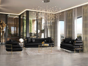 ZETA SOFA & LOVESEAT BLACK - ZETA SOFA & LOVESEAT BLACK
