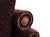ZETA SOFA & LOVESEAT BURGANDY - ZETA SOFA & LOVESEAT BURGANDY