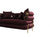 ZETA SOFA & LOVESEAT BURGANDY - ZETA SOFA & LOVESEAT BURGANDY