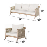 Zira 5 Piece Patio Sofa Set - OT04985