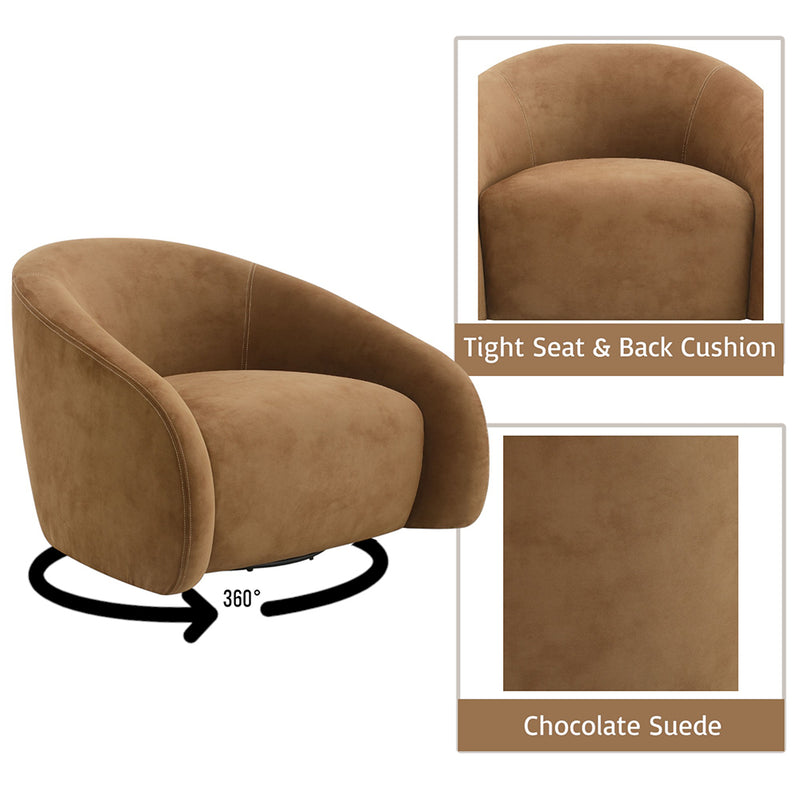 Zoey Accent Chair w/Swivel - AC03804