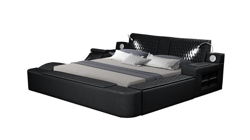 Zoya King Bed Black - Zoya King Bed Black