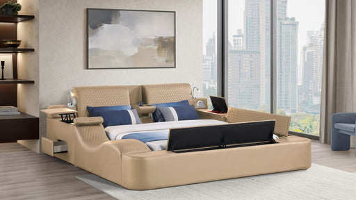 Zoya King Bed Caramel - Zoya King Bed Caramel