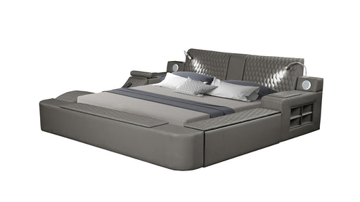 Zoya Queen Bed Gray - Zoya Queen Bed Gray
