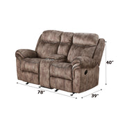 Zubaida Motion Loveseat & Console W/USB - 55021