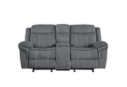 Zubaida Motion Loveseat & Console W/USB - 55026