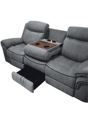 Zubaida Motion Sofa & Console W/USB - 55025