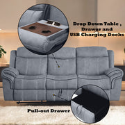 Zubaida Motion Sofa & Console W/USB - 55025