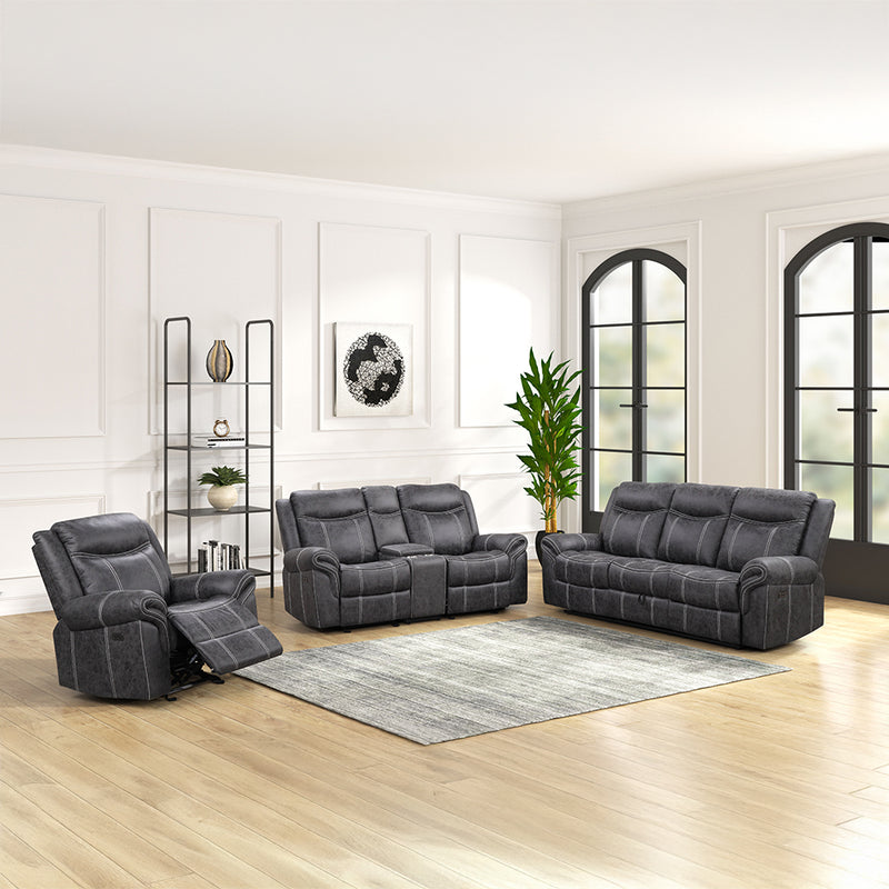 Zubaida Power Glider Motion Loveseat w/USB - LV04671