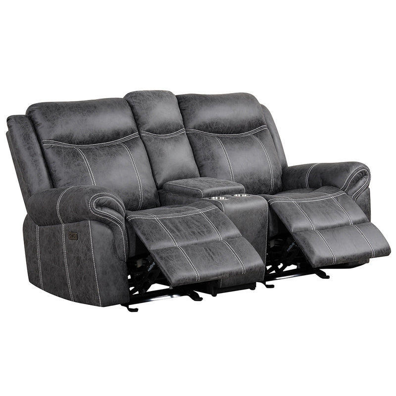 Zubaida Power Glider Motion Loveseat w/USB - LV04671