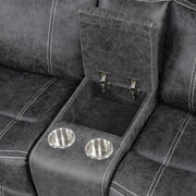 Zubaida Power Glider Motion Loveseat w/USB - LV04671