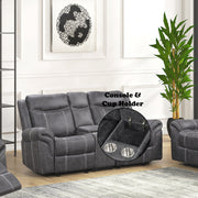 Zubaida Power Glider Motion Loveseat w/USB - LV04671