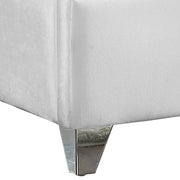 Zuma Velvet Full Bed White - ZumaWhite-F