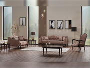 Zumrut 3-pieces (Sofa & Loveseat & Chair) Livingroom Set Light Brown in Light Brown - 101-ZUM-AQUA3720-3L21