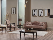 Zumrut 3-pieces (Sofa & Loveseat & Chair) Livingroom Set Light Brown in Light Brown - 101-ZUM-AQUA3720-3L21