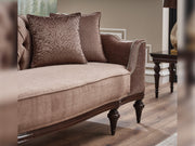 Zumrut 3-pieces (Sofa & Loveseat & Chair) Livingroom Set Light Brown in Light Brown - 101-ZUM-AQUA3720-3L21