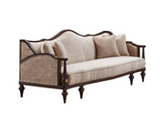 Zumrut Lux 3-pieces (Sofa & Loveseat & Chair) Livingroom Set Beige in Beige - 101-ZUM-AQUA3568-3L21