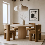 Zuno Velvet Performace Fabric Upholstered Dining Chair in Beige, Set of 2 - 945Beige-C