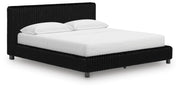 Zuraleus Black California King Upholstered Bed - PCB3380B14