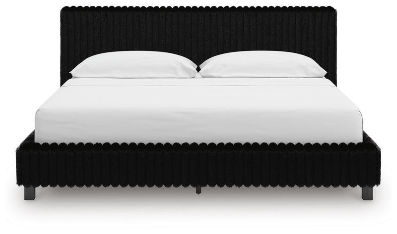 Zuraleus Black California King Upholstered Bed - PCB3380B14