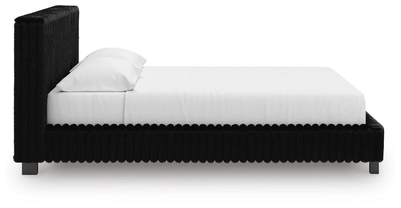 Zuraleus Black California King Upholstered Bed - PCB3380B14