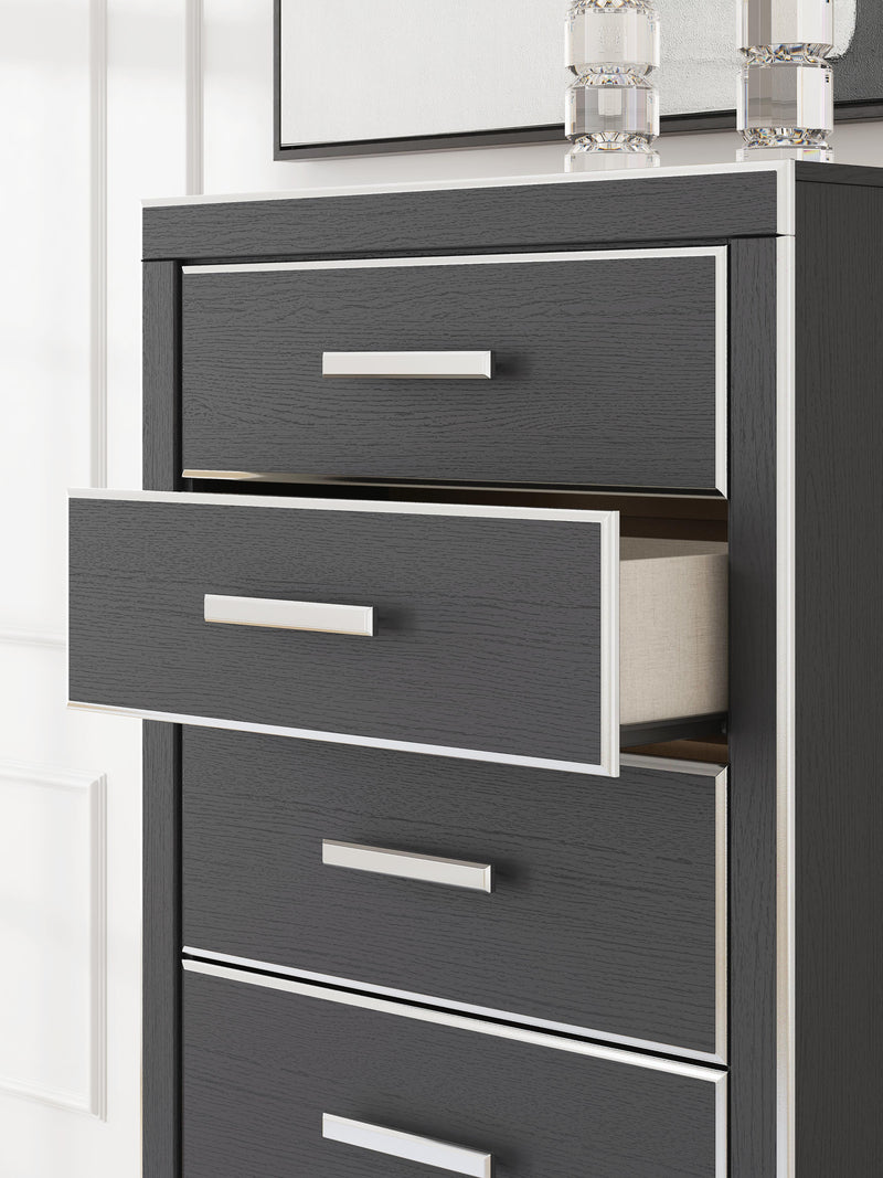 Zuraleus Black Chest of Drawers - PCB3380-46