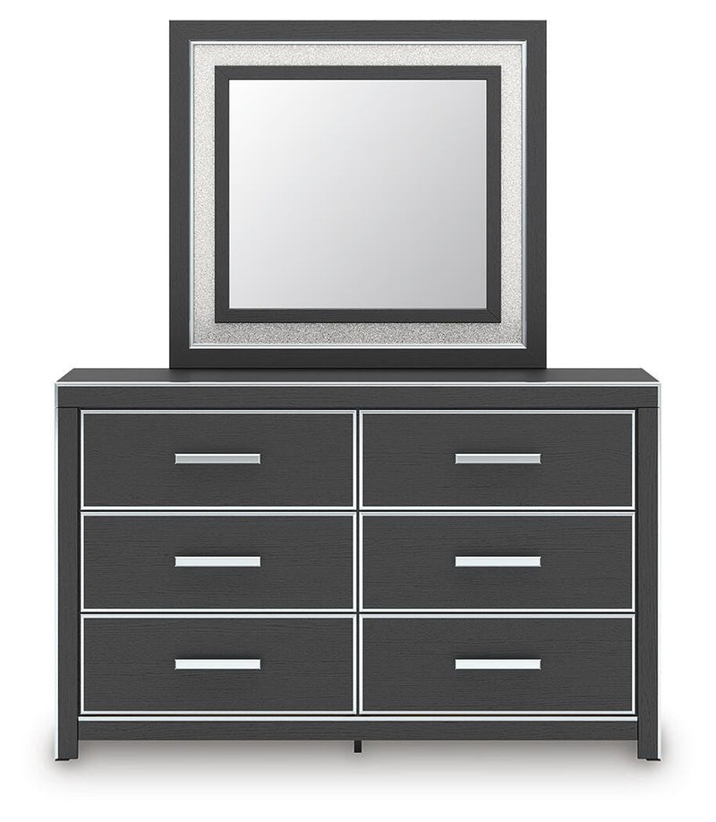 Zuraleus Black Dresser and Mirror - PCB3380B1