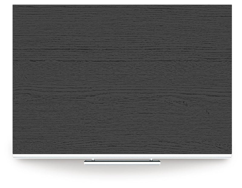 Zuraleus Black King Panel Bed, Dresser, Mirror and Nightstand - PCB3380B18