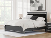 Zuraleus Black King Upholstered Panel Bed - PCB3380B12