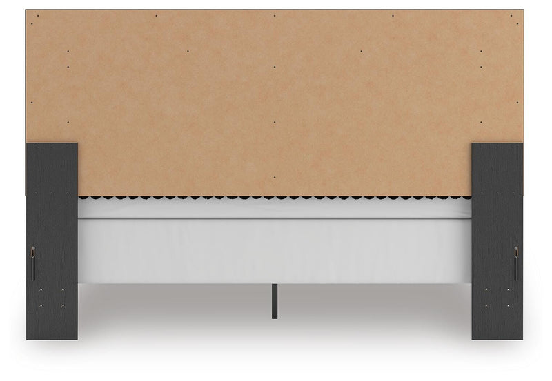 Zuraleus Black King Upholstered Panel Bed - PCB3380B12